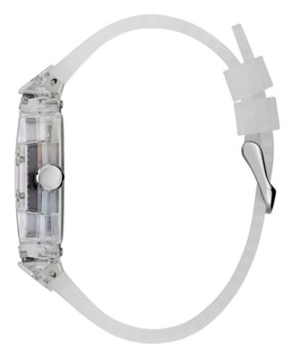 Men's Clear Silicone Multi-Function Watch 44mm