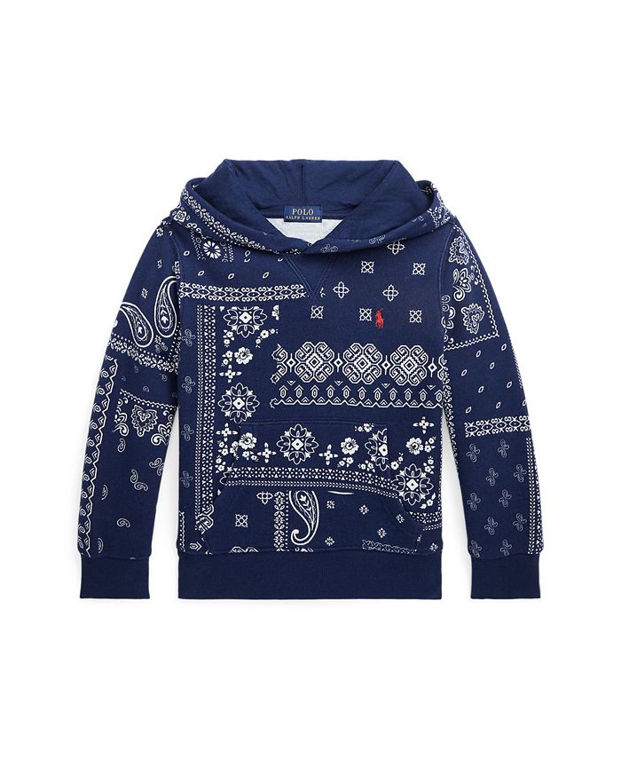 Polo Ralph Lauren Toddler and Little Boys BandanaPrint Fleece Hoodie