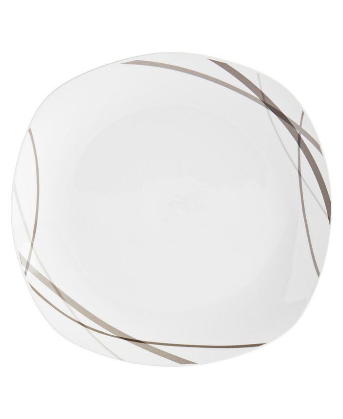 Tabletops Unlimited Curves Square 12-Pc Dinnerware Set, Service for 4 ...