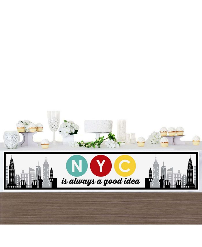 Big Dot of Happiness NYC Cityscape New York City Party Decorations Party Banner & Reviews