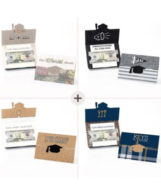 Assorted Graduation Cards - Graduation Party Money Holder Cards - Set of 8