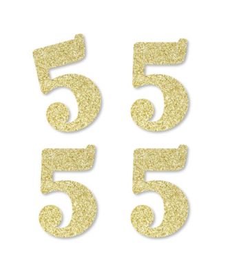 thumbnail image 2 of Big Dot Of Happiness Gold Glitter Pumpkin No-Mess Real Glitter Cut-Outs Party Confetti 24 Ct, 24... 2 of 12