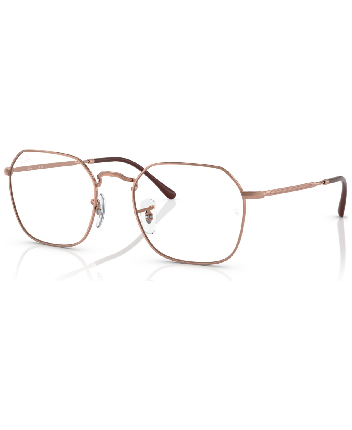 Ray Ban Unisex Irregular Eyeglasses, Rx3694v53-o In Rose Gold Tone