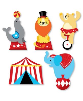 Big Dot Of Happiness Carnival - Step Right Up Circus - DIY Shaped ...