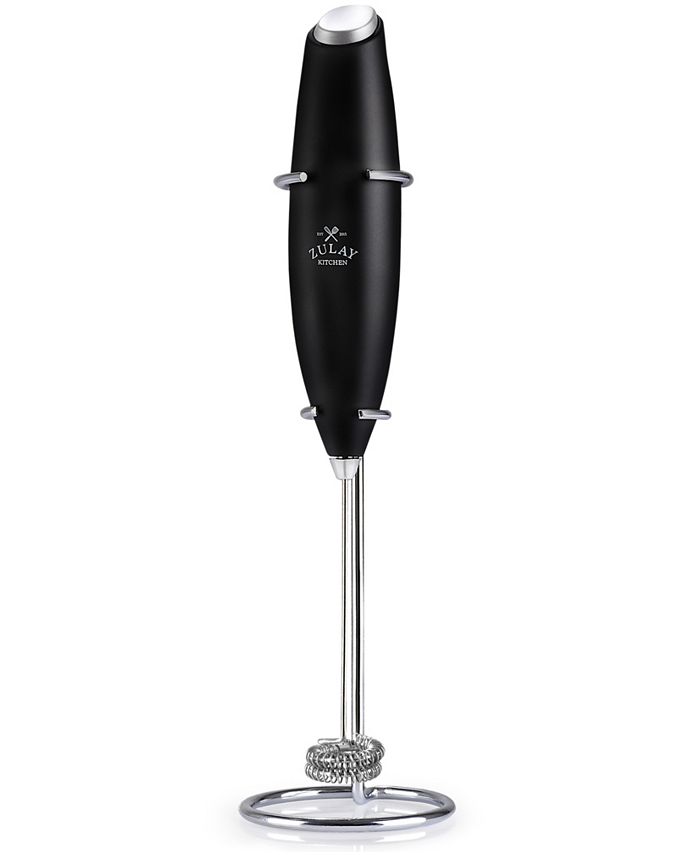 Zulay Kitchen Double Whisk Milk Frother - Black