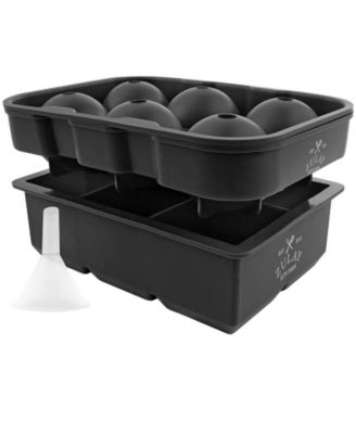 Silicone Ice Cube Tray Set of 2 with Lids