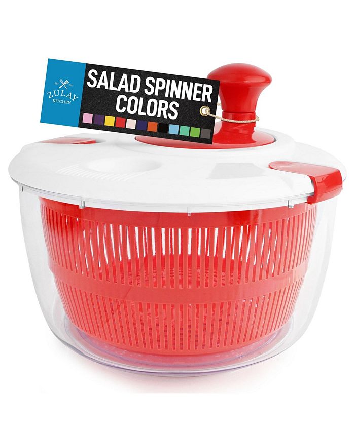 Zulay Kitchen Plastic Salad Spinner