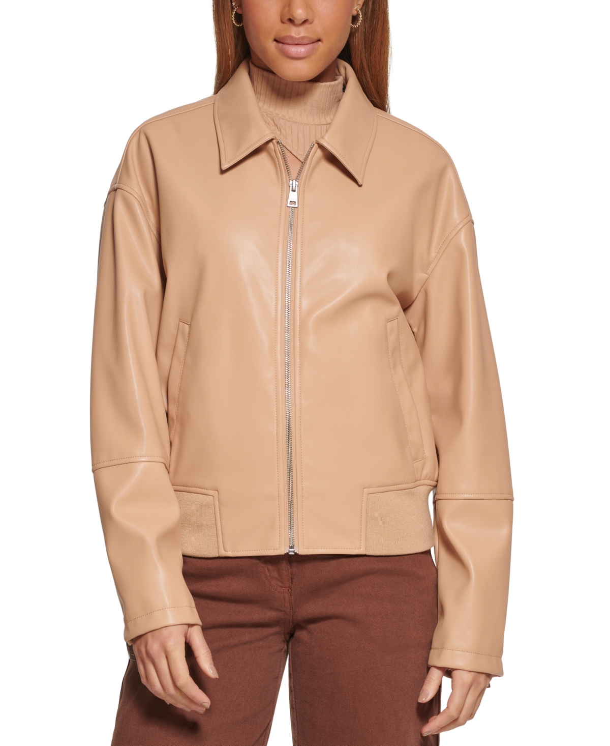 Levi s leather primal bomber jacket