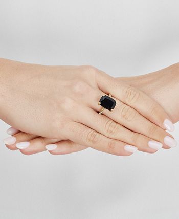 Macy's onyx store ring