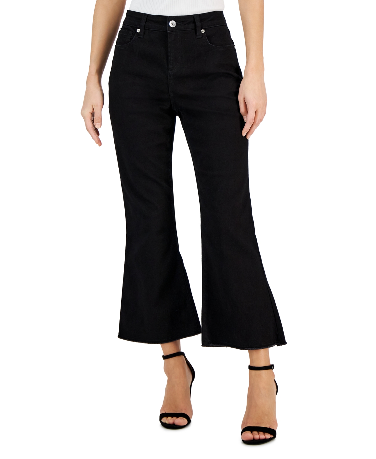 Inc International Concepts Women's Mid-Rise Cropped Flare-Leg Jeans, Created for Macy's