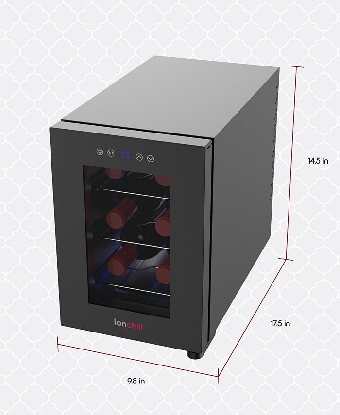 Tzumi IonChill 6Bottle Wine Cooler 13Liter Mini Fridge Macy's