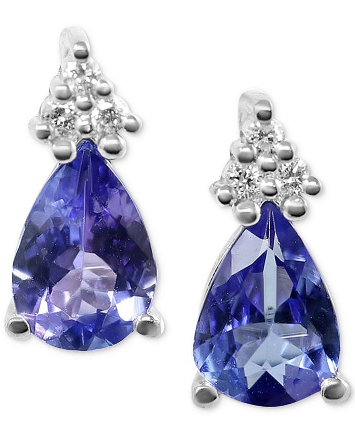 Macys tanzanite clearance earrings