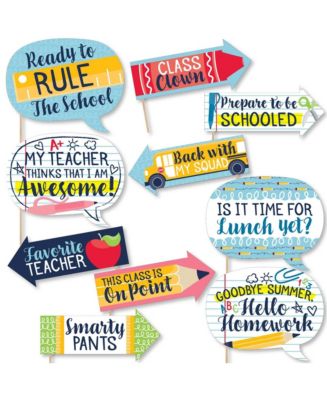 Big Dot of Happiness Funny Back to School - First Day of School Decor ...