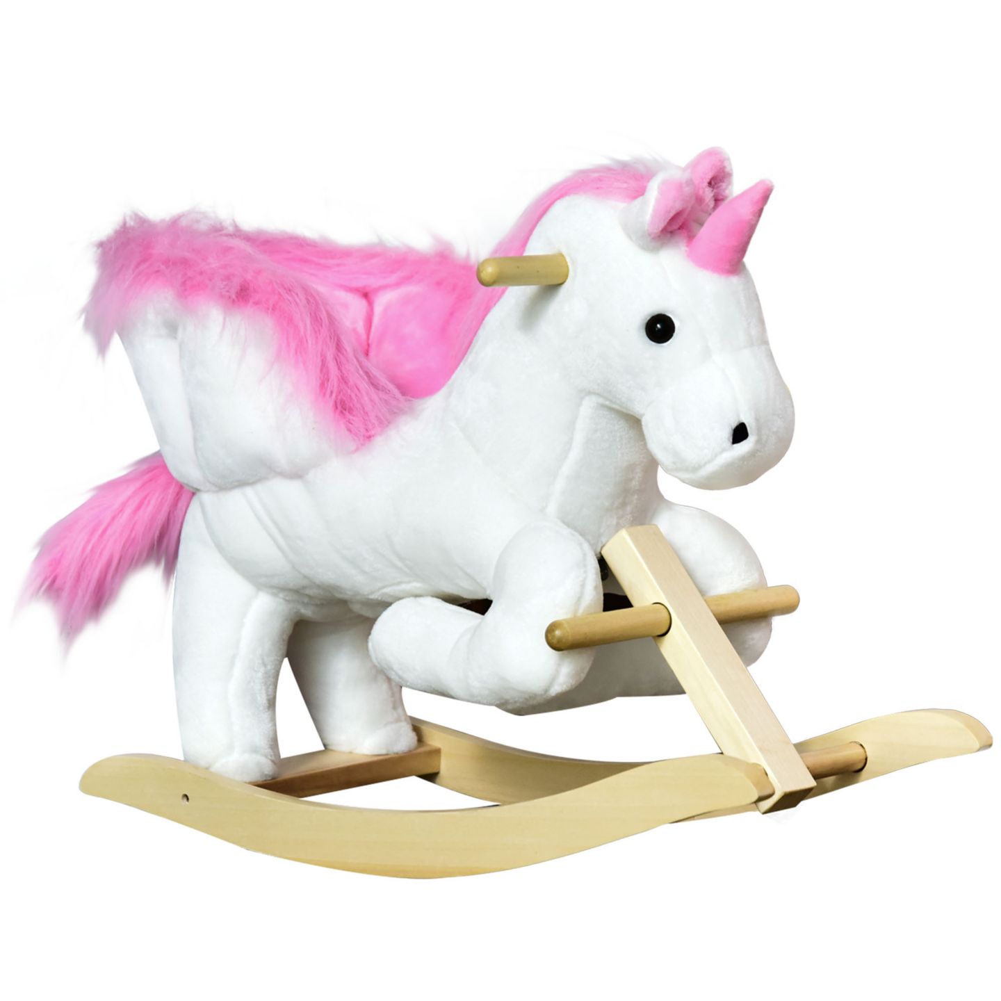 Детская мягкая игрушка Qaba Unicorn Singing Plush Rocking Chair, Ages 18-36 Months — фото 1