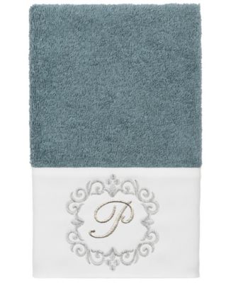 Turkish Cotton Monica Embellished Towel 3 Piece Set - Teal