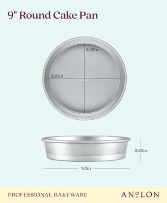 Pro-Bake Bakeware Aluminized Steel Round Cake Pan, 9"