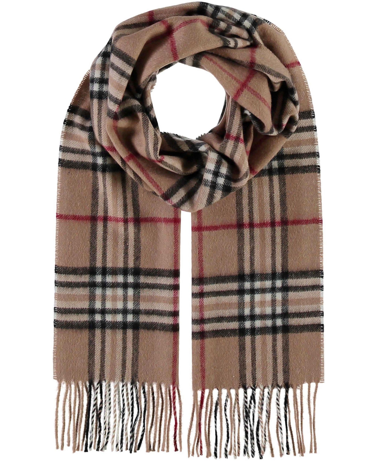 V. Fraas Men's Classic Plaid Cashmere Scarf