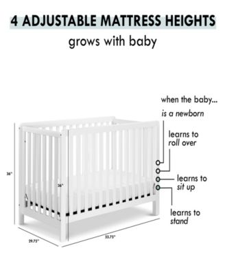 Colby 4-in-1 Low-Profile Convertible Crib