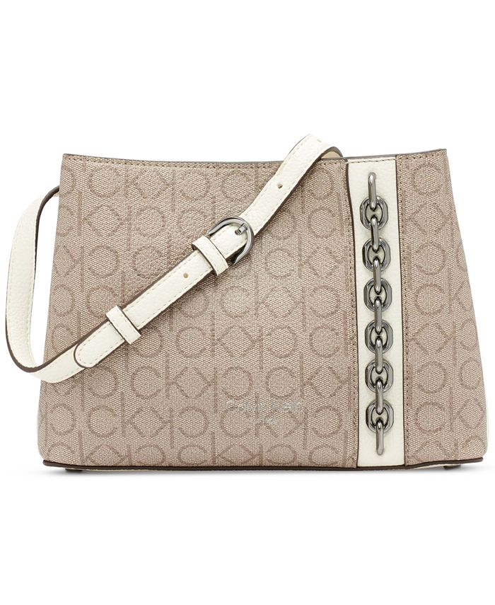 Calvin Klein Adeline Signature Triple Compartment Crossbody & Reviews -  Handbags & Accessories - Macy's