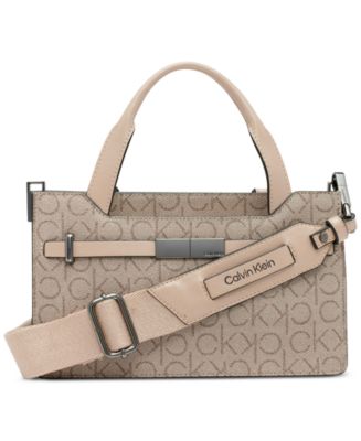 Calvin Klein Granite Signature Adjustable Crossbody with Magnetic Snap -  Macy's