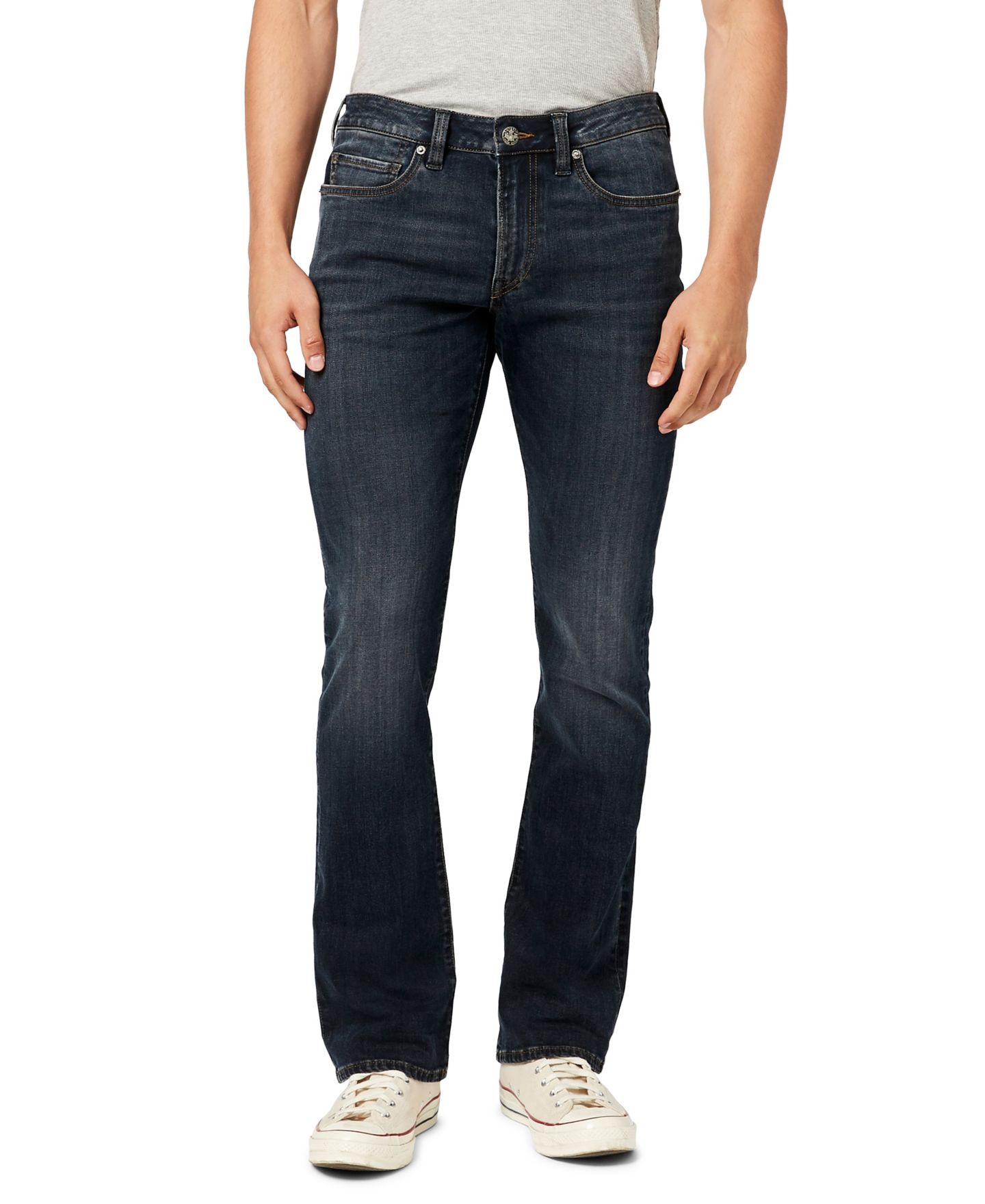 Мужские джинсы Buffalo David Bitton Boot King Slim Stretch, цвет: Crinkled And Sanded — фото 1