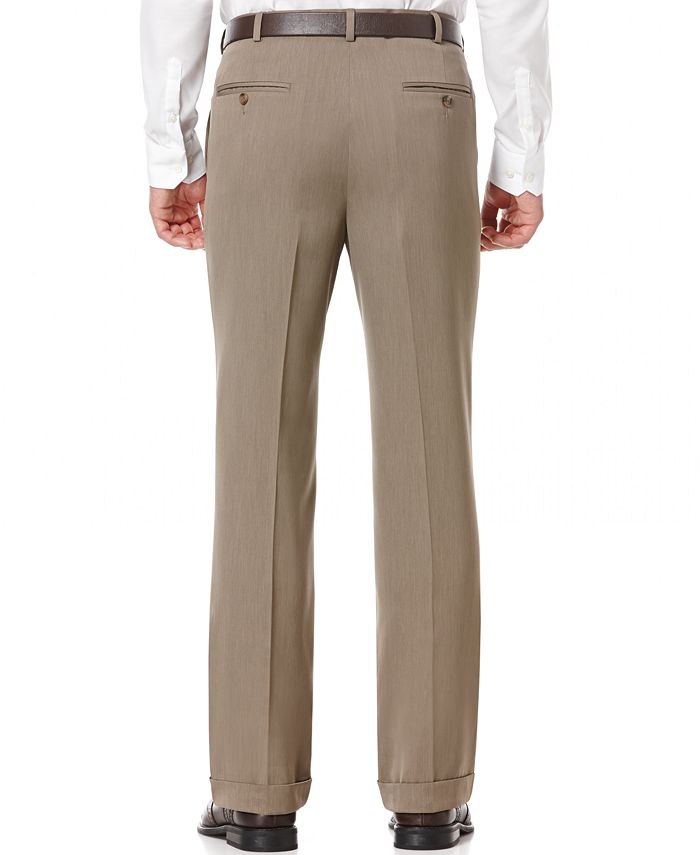 Perry Ellis Portfolio Classic Fit Double Pleat No Iron Melange