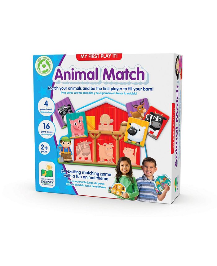 The Learning Journey My First Play It Animal Match 4 Playing Boards