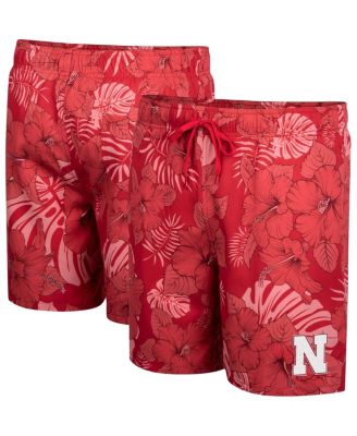 Men's Scarlet Nebraska Huskers The Dude Swim Shorts