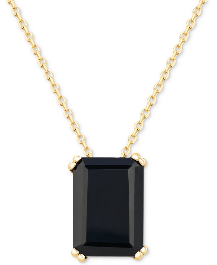 Macy's onyx clearance necklace