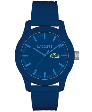 UPC 885997132732 product image for Lacoste Men's L.12.12 Blue Silicone Strap Watch 43mm 2010765 | upcitemdb.com