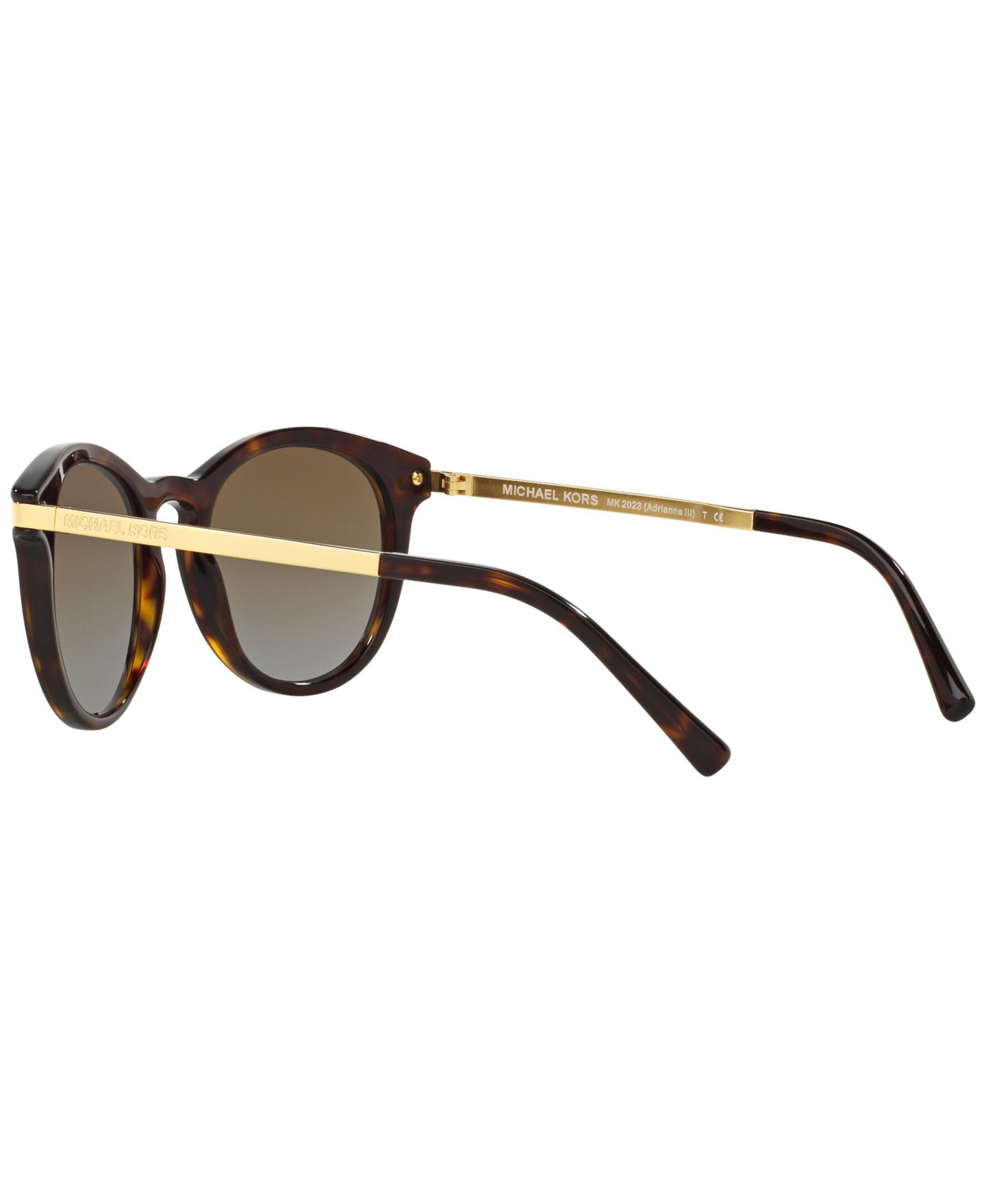 Женские солнцезащитные очки Michael Kors Polarized, MK2023, цвет: Черепаховый / Коричневый градиентный — фото 6