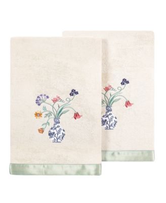 Turkish Cotton Stella Embellished 2-Pc. Bath Towel Set
