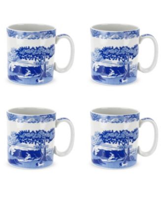 Spode Blue Italian Mugs, Set of 4 - Macy's