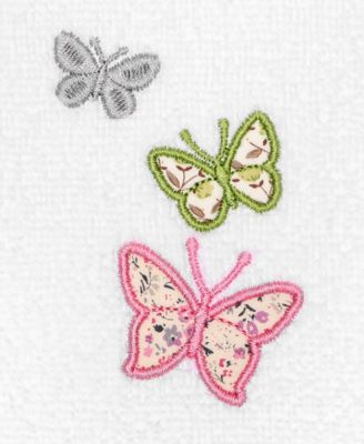 Turkish Cotton Mariposa Embellished 3-Pc. Bath Towel Set