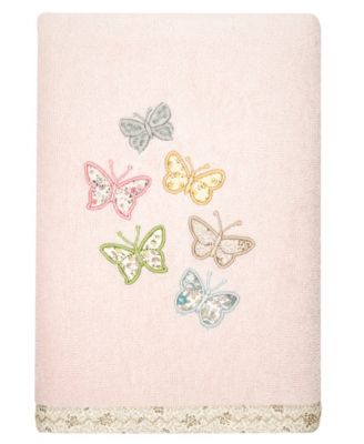 Turkish Cotton Mariposa Embellished 3-Pc. Bath Towel Set