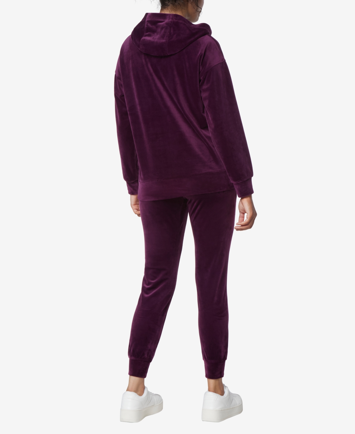 Andrew Marc Sport Women's Long Sleeve Leggings Length Velvet Hoodie