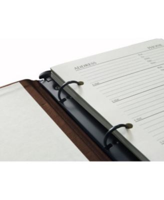 British Tan Bonded Leather Address Book 9" X 7" by Gallery Leather