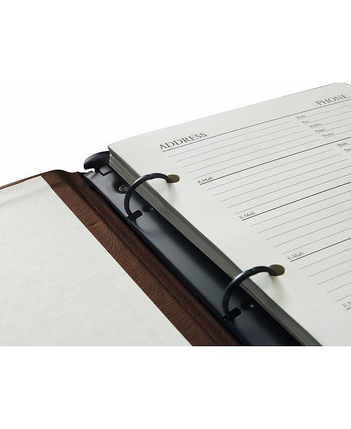 Barnes & Noble British Tan Bonded Leather Address Book 9" X 7" by