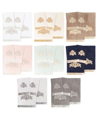 Linum Home Turkish Cotton May Embellished 4-Pc. Bath Towel Set