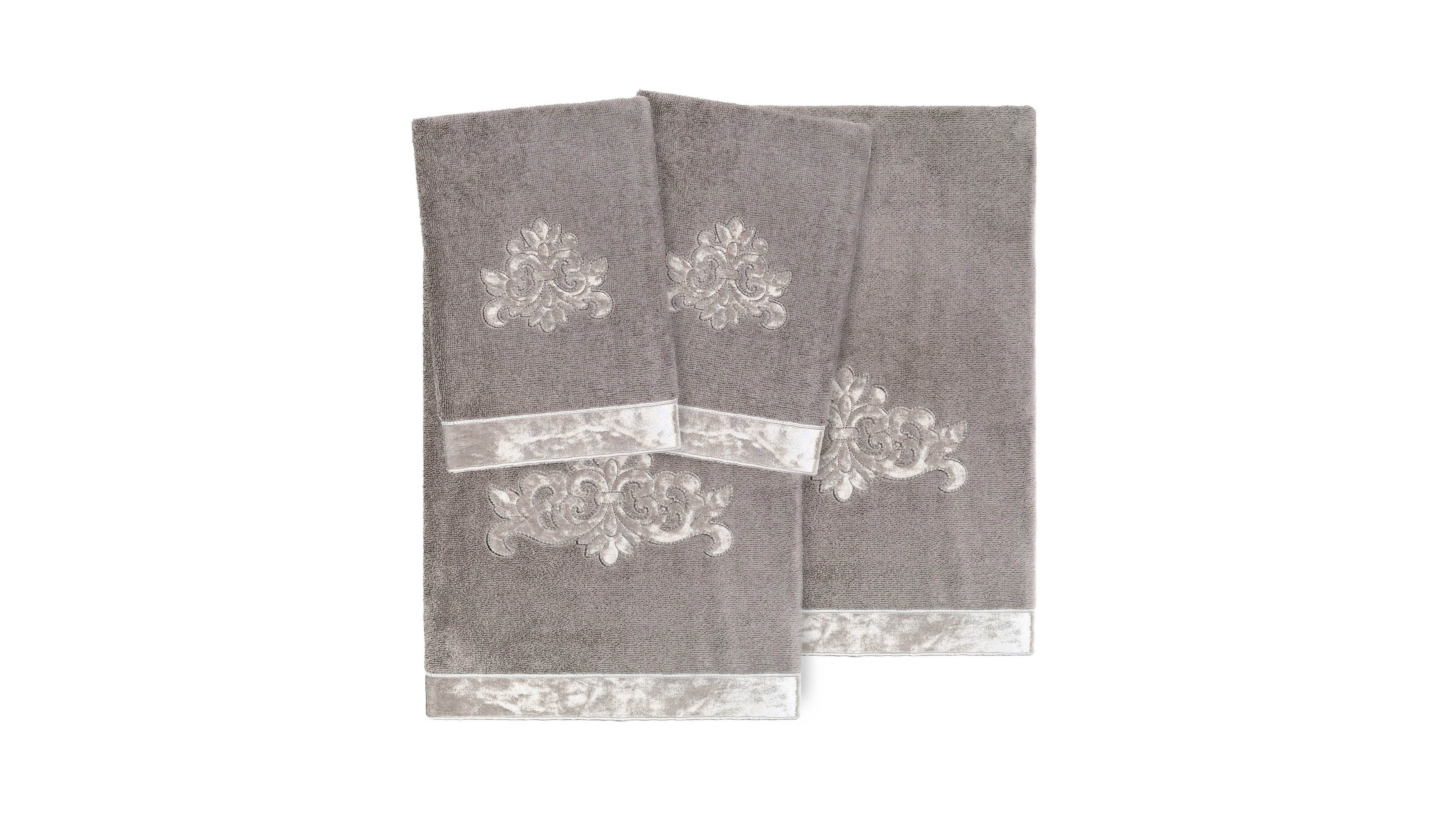 Linum Home Turkish Cotton May Embellished 4-Pc. Bath Towel Set