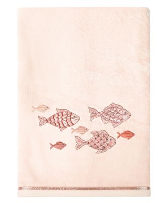 Turkish Cotton Figi Embellished 4-Pc. Bath Towel Set