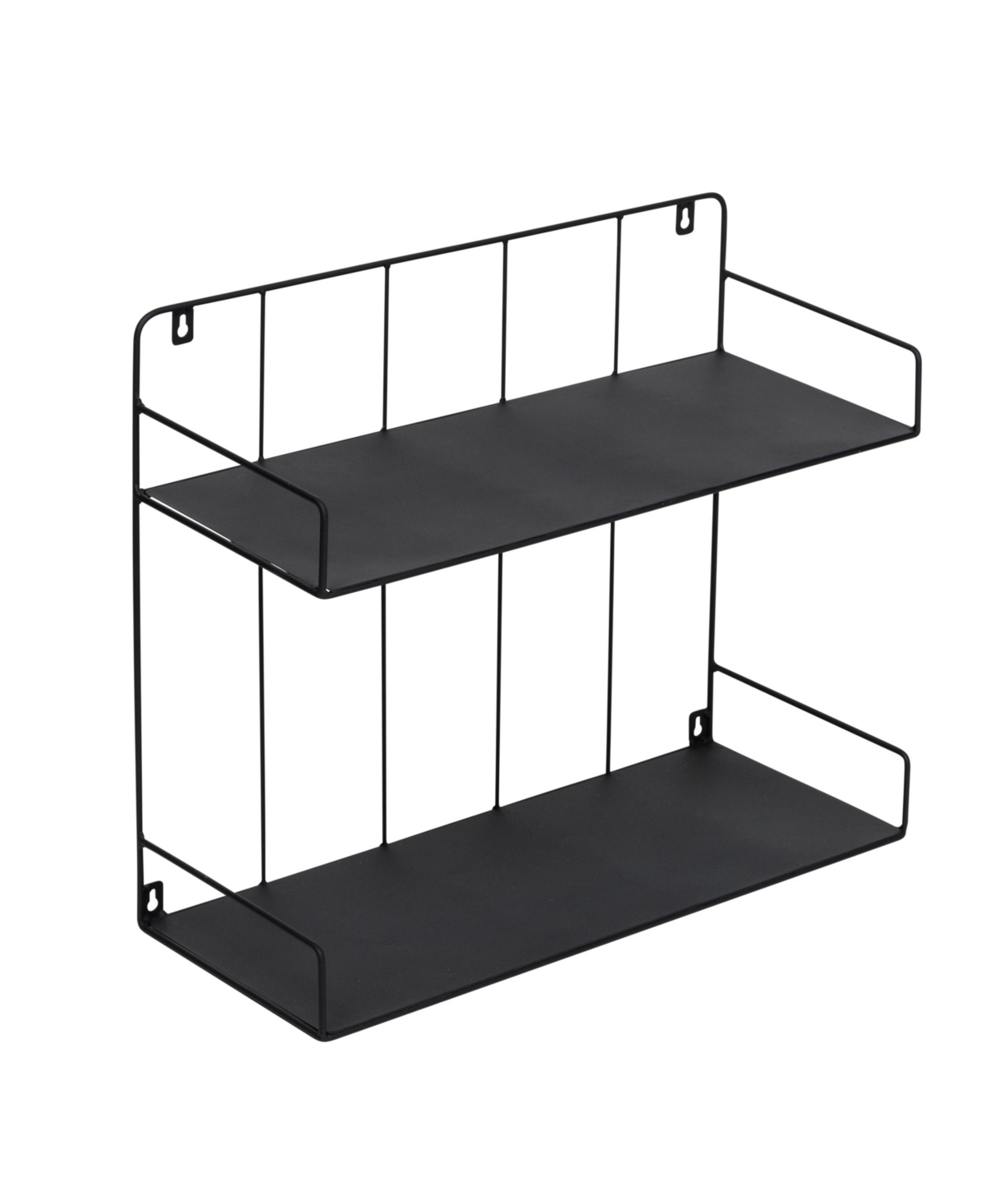 Honey Can Do Large 2-tier Laundry Wall Shelf In Black