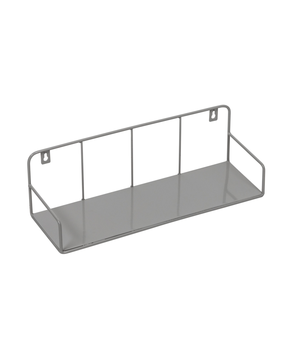 Honey Can Do Small Metal Floating Wall Shelf In Gray