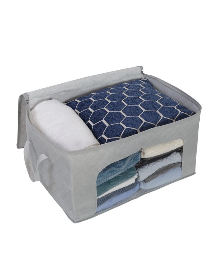 Honey Can Do Clothes Storage Bags with Handles and Clear View Windows