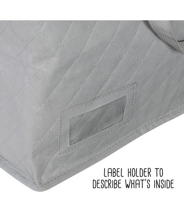 Honey Can Do Clothes Storage Bags with Handles and Clear View Windows