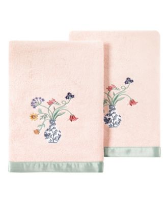 Turkish Cotton Stella Embellished 2-Pc. Bath Towel Set