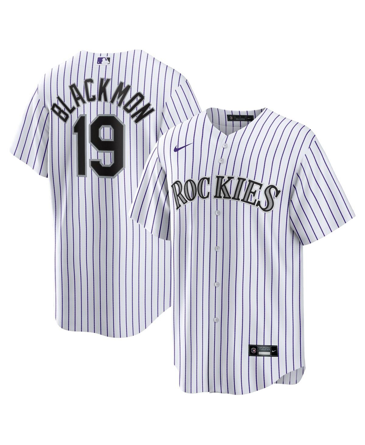 Men's Nike Charlie Blackmon White Colorado Rockies Home Replica Player Name Jersey