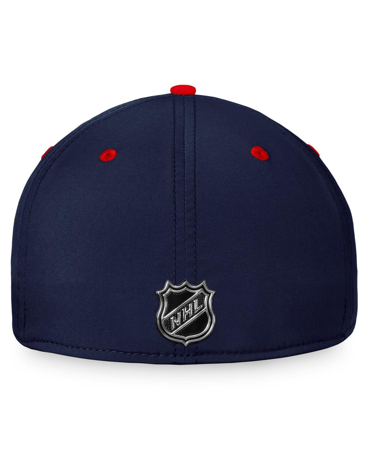 Shop Fanatics Men's  Navy, Red Washington Capitals 2022 Nhl Draft Authentic Pro Flex Hat In Navy,red