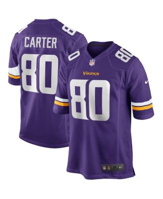 Men's Cris Carter Purple Minnesota Vikings Game Retired Player Jersey