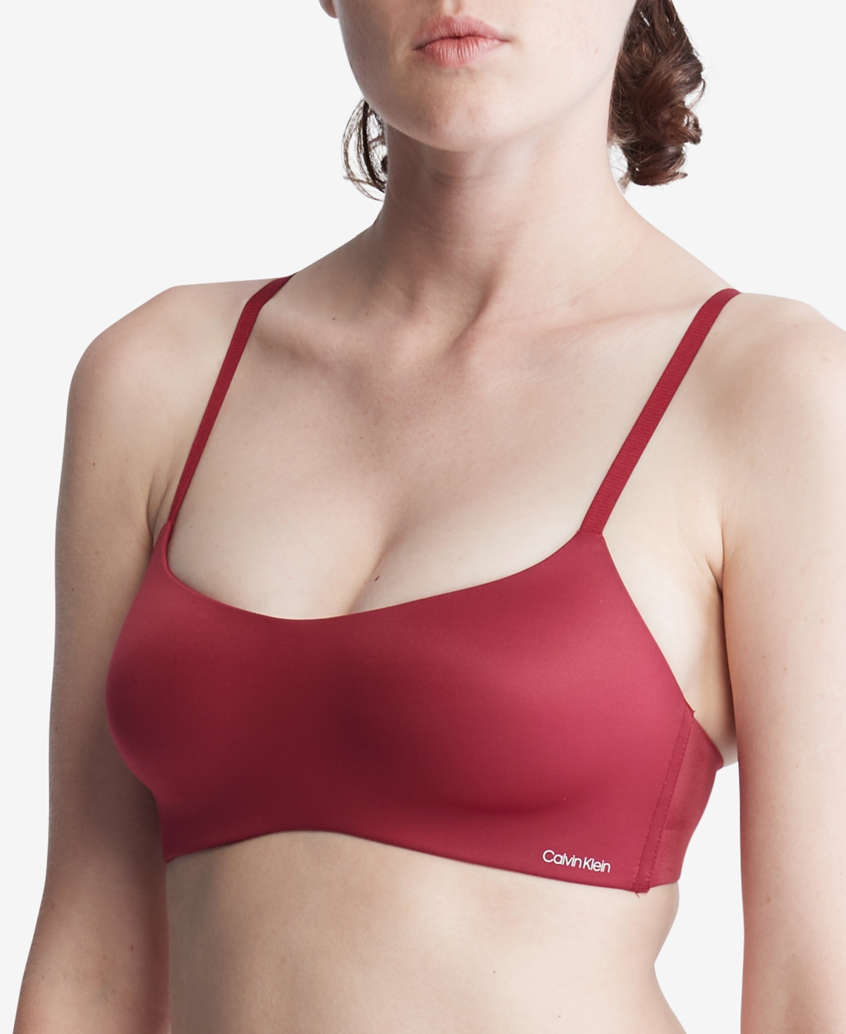 Calvin Klein Perfectly Fit Flex Lightly Lined Wirefree Bralette In Red  Carpet